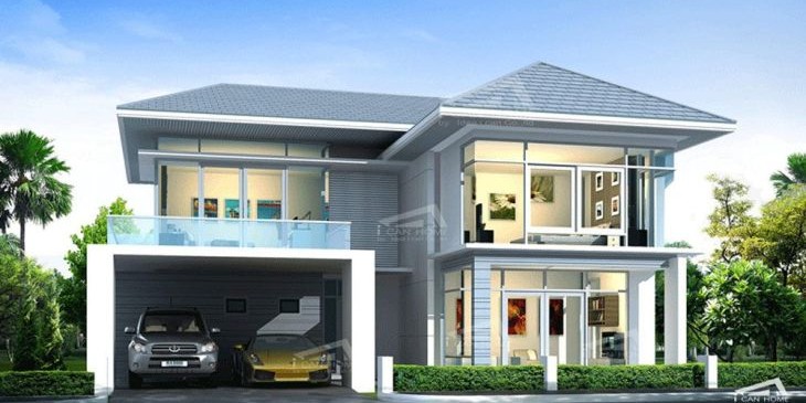 แบบบ้าน tropical modern6t