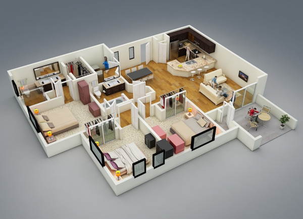 17_3-bedroom-layout-600x434